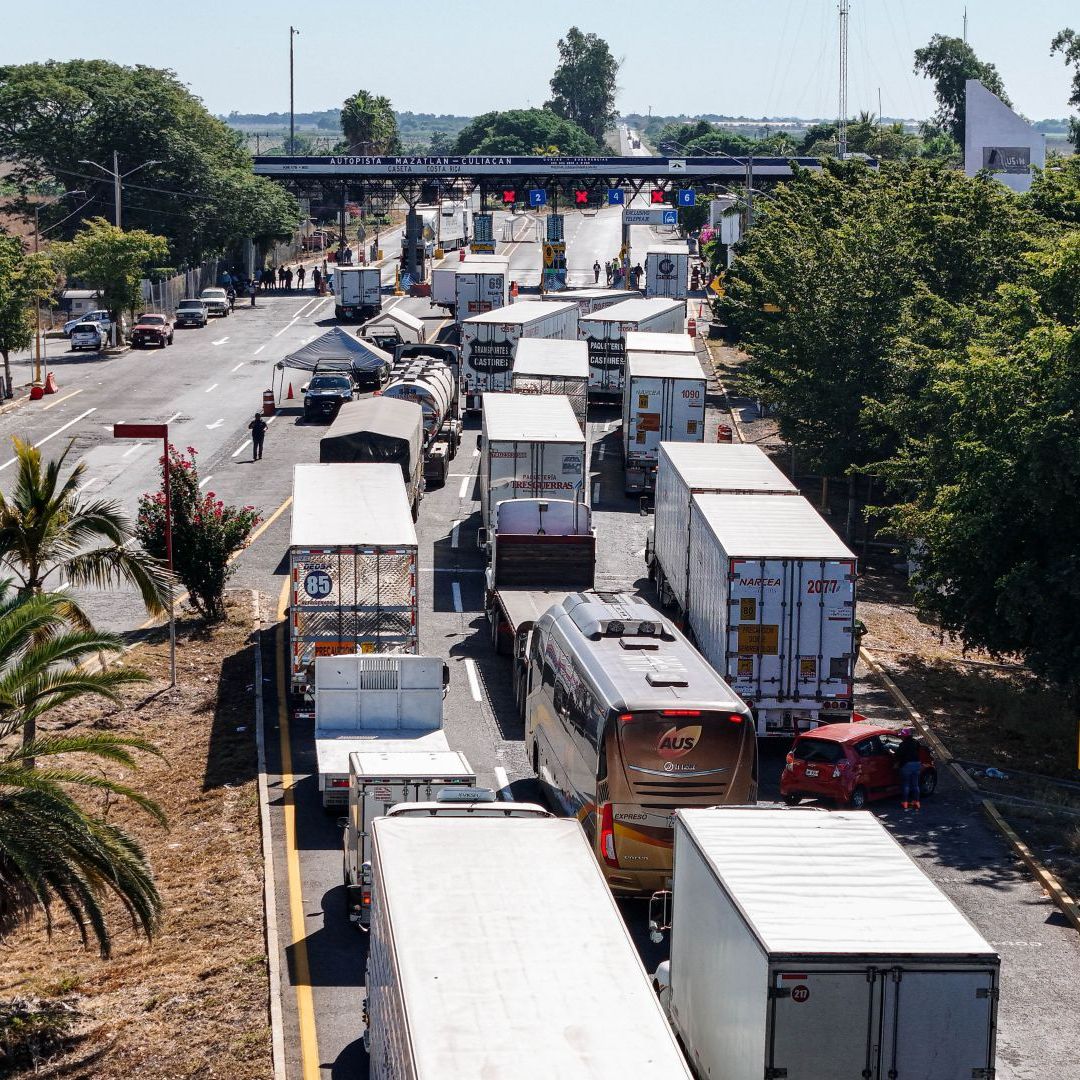 Megabloqueo de Transportistas el 24 de Junio. Foto: Cuartoscuro